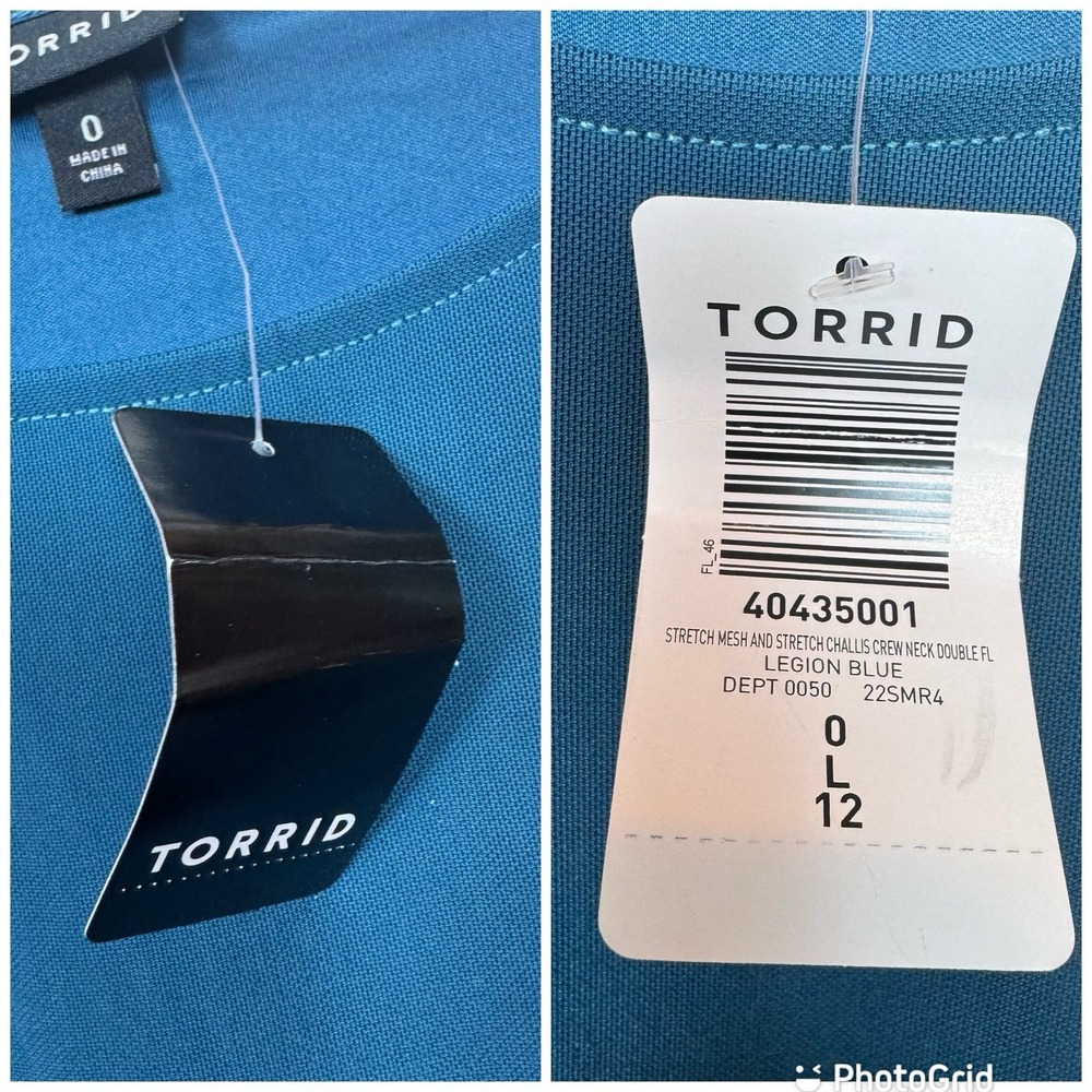 New Torrid Stretch Challis Double Flutter Sleeve … - image 5